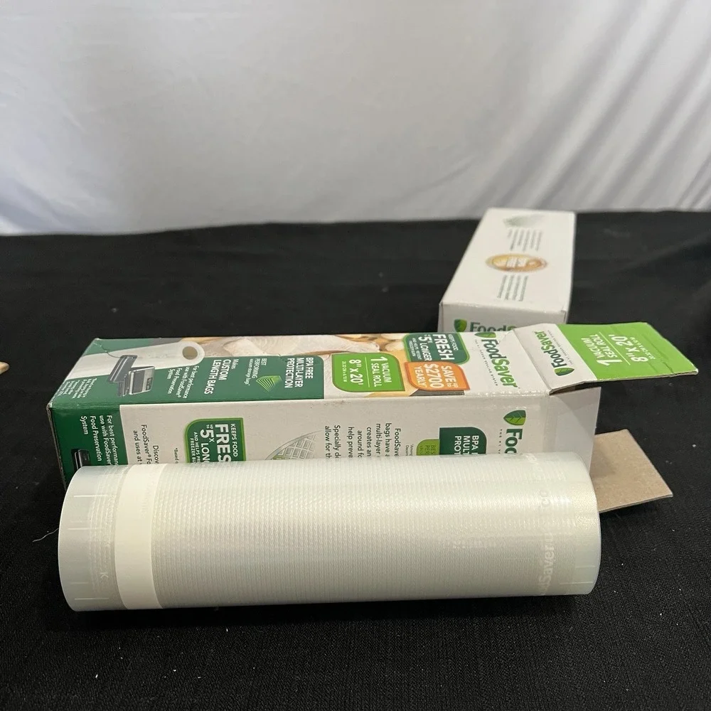 NEW FoodSaver 8‎ inch x 20 foot Vacuum Seal Heat-Seal Rolls 2-Pack
